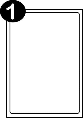 Image of SmithPackaging A4 Self Adhesive Address Labels, 1 Label Per Sheet, 100 Sheets, 199.6 x 289.1mm, 100 Labels