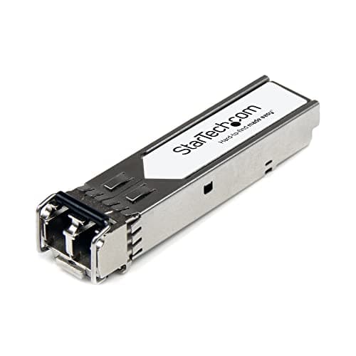 Image of StarTech.com Brocade 10G-SFPP-SR Compatible SFP+ Module - 10GBASE-SR - 10GbE Multimode Fiber MMF Optic Transceiver - 10GE Gigabit Ethernet SFP+ - LC 200m - 850nm - DDM (10G-SFPP-SR-ST)