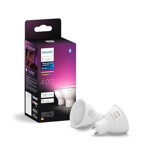 Image of Philips Hue GU10 – Smart Spotlight – (2-Pack) White and Colour Ambiance