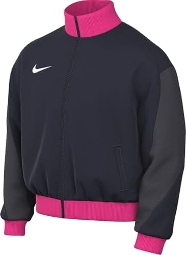 Image of NIKE FD7579-410 Dri-FIT Strike 24 Track Jacket K Jacket Men's OBSIDIAN/ANTHRACITE/HYPER PINK/WHITE Size M