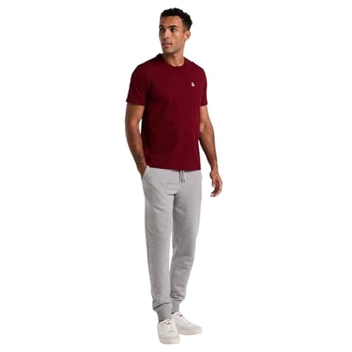 Image of Original Penguin Men's Sticker Fleece Jogger, M, Rain Heather
