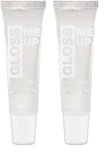 Image of Collection Cosmetics Lasting High-Shine, Non-Sticky, Gloss Me Up Scented Lip Gloss, 10ml, Clear, Peppermint (Pack of 2)