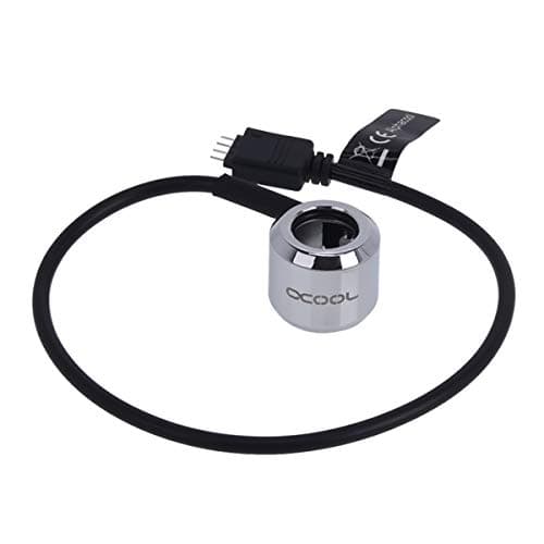 Image of Alphacool Aurora RBG LED Ring 13mm HardTube - Chrome