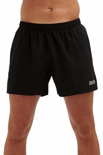 Image of Time To Run Men's Pace Running/Gym/Training/Workout/Jogging Exercise Short With Quick Dry Inner Brief Lining And Two Zipped Side Phone Or Gel Pockets Medium Black