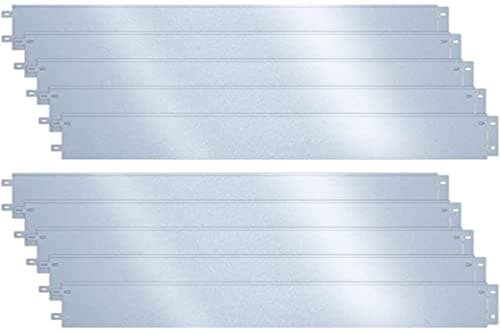 Image of VOUNOT® 10M Galvanised Steel Lawn Edging, Metal Garden Edging Landscape Border, 100 x 18 cm, 10pcs
