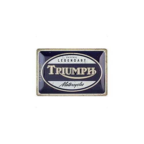 Image of Nostalgic-Art Retro Tin Sign 20x30cm Triumph - Legendary Motorcycles - Gift Idea For Bikers Metal Vintage Design