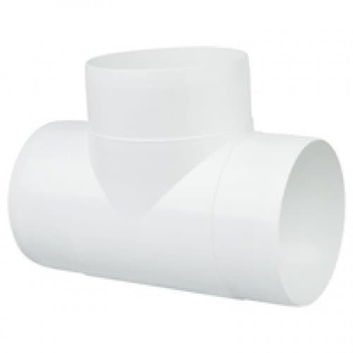 Image of SwiftAir Fans4less T6150 6" 150mm T Tee Piece Ducting Connector Flexible ducting Extractor Fans Bends Ventilation Joints is to fit (Male Fitting)