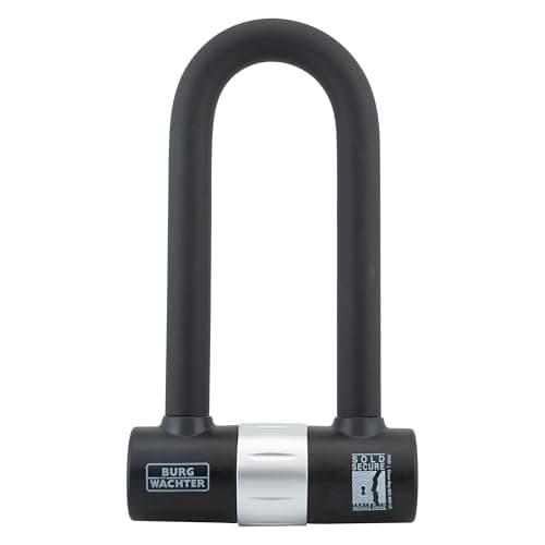 Image of Burg Wachter 200D 16mm Heavy Duty D-Lock Padlock – Sold Secure Diamond & Gold Rated Bike & Motorcycle Ebike Scooter Security Lock