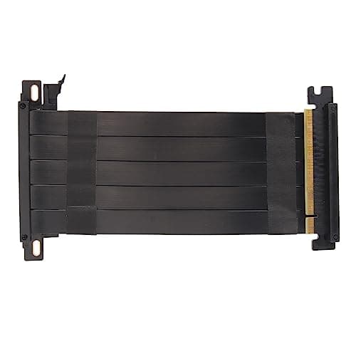 Image of Jectse PCIE 4.0 X16 Riser Cable, High Speed Flexible Double Sided 180 Degree GPU Extension Cable for RTX 4090 And RX 7900 XT, Plug And Play, Highly Flexible And Efficient (Black)