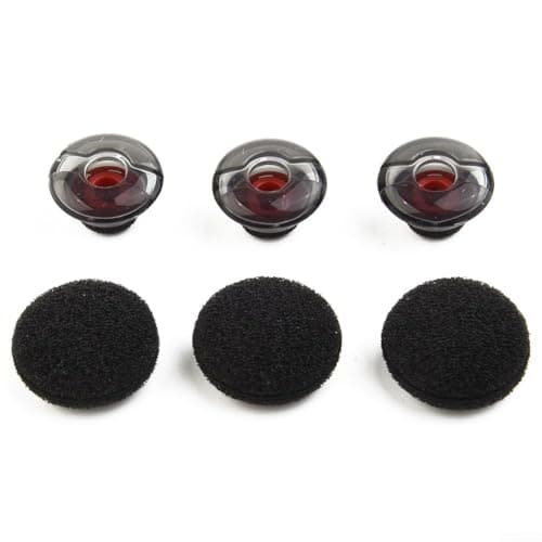 Image of Earbud Replacement Tips for Plantronics For Voyager 5200 and 5220 Headsets Supporting Consistent Seal Temperature Variations (3pc l (16mm))