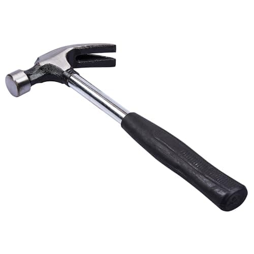 Image of Amtech - Claw Hammer, Durable Drop Forged Head, Comfortable Non-Slip Grip, Lightweight Steel Shaft, Ideal for Carpentry and DIY (16oz / 450g)