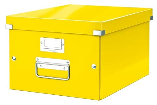 Image of Leitz A4 Storage Box, Click and Store Range 60440016 - Medium, Yellow