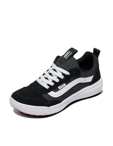 Image of Vans Women's Trainers Range EXP (Suede/Canvas) Black/White, Size UK 8