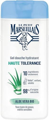 Image of Le Petit Marseillais High Tolerance Moisturizing Shower Gel Organic Aloe Vera, 400ml (Pack of 1)