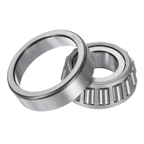 Image of sourcing map 30203 Tapered Roller Bearing Cone and Cup, 17mm Bore x 40mm OD x 13mm Thick, Chrome Steel Taper Bearing Set, ABEC-5