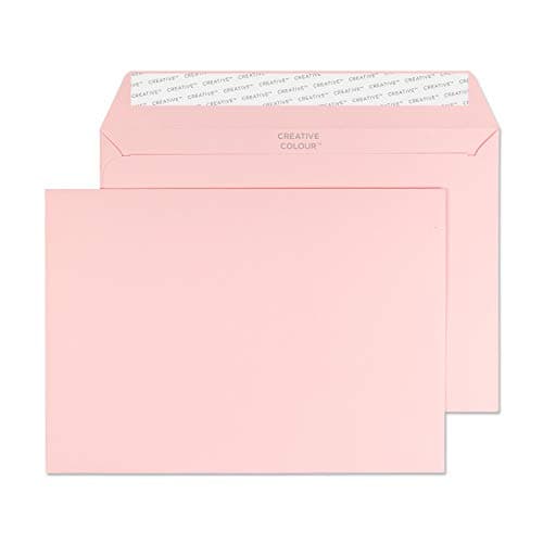 Image of Blake Creative Colour C5 162 x 229 mm 120 gsm Peel & Seal Wallet Envelopes (45301) Baby Pink - Pack of 25