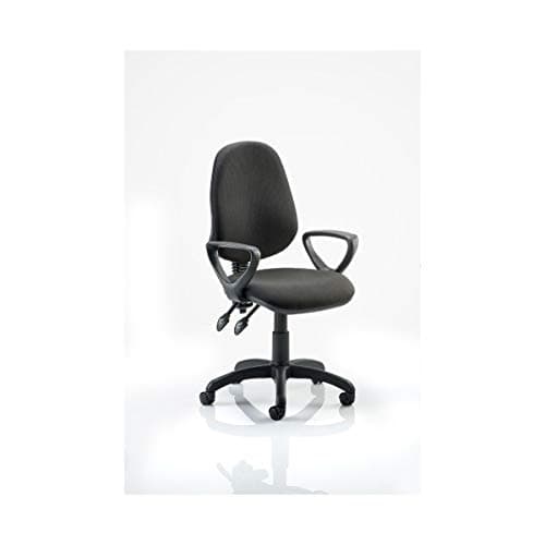 Image of Dynamic KC0022 Eclipse II Lever Task Operator Chair with Loop Arms - Black