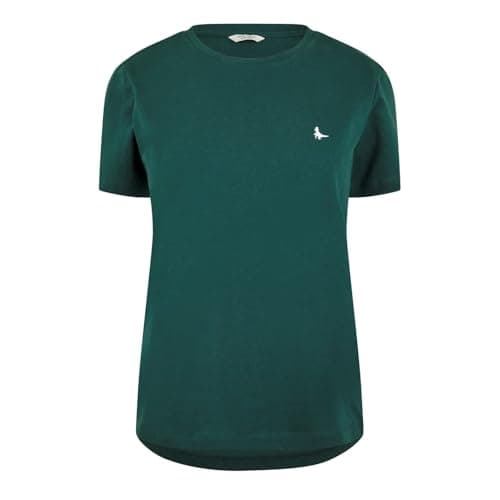 Image of Jack Wills Womens Endmoor Boyfriend T-Shirt Dark Green 16