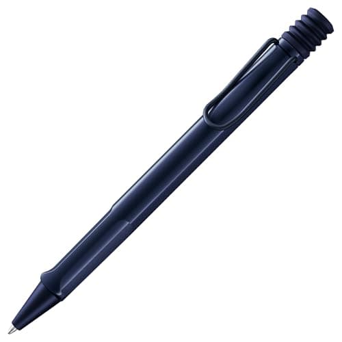 Image of Lamy safari dark dusk - Ballpoint Pen with ergonomic grip & line width M - for pleasant long writing - made of robust ASA plastic – including large capacity refill M 16 in black