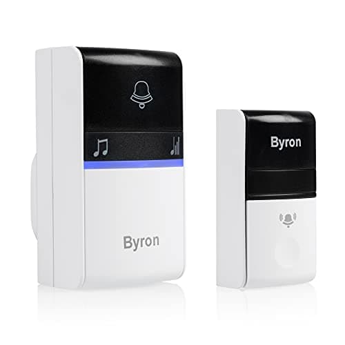 Image of Byron Wireless Doorbell Kit - Kinetic energy - Easy installation - Range: 100 m in open field - Adjustable volume and melodies - 80 dB max - DBY-23612BS