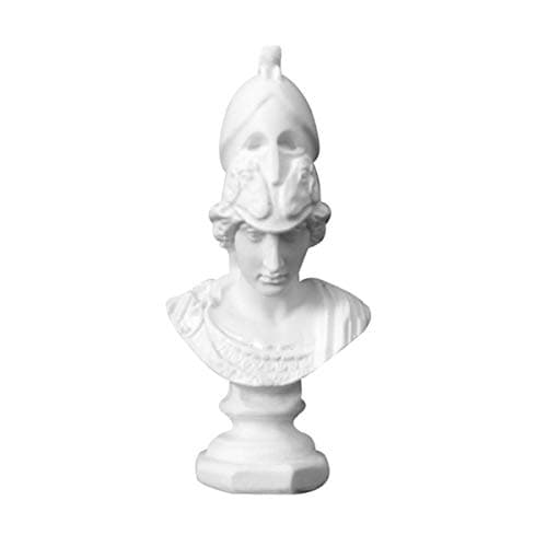 Image of Queenbox Mini Athena Statue Ancient Greek Mythology Character Statue Decoration Resin Bust Sketch Practice Model