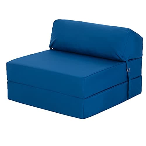 Image of Ready Steady Bed Comfortable Fold Out Z Bed Chair | Sofa Bed Futon Lightweight | Soft Water resistant Cover | Ergonomically Designed Single Mattress Zbed (Blue)