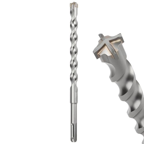 Image of MOXPIFY 16mm Masonry Drill Bit 210mm Long, Hammer SDS Drill Bit for Reinforced Concrete, Brick Walls, SDS Plus Shank (16mm x 210mm)