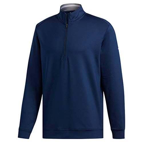 Image of adidas Golf Mens Classic Club 1/4 Zip Sweater - Collegiate Navy - S