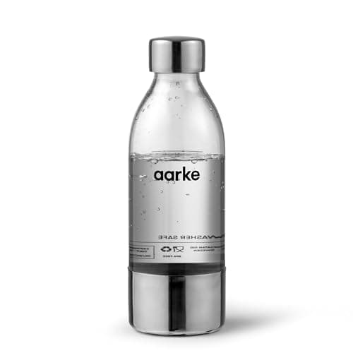 Image of aarke Small PET Water Bottle, Stainless Steel, 450 ml