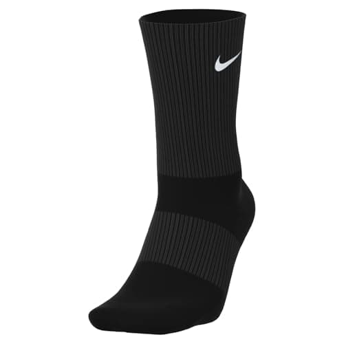 Image of Nike Unisex U Nk Everyday Ltwt Crew 3pr Socks, Black (black/White), 2–5 UK (Manufacturer Size: S)