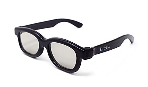 Image of Ultra 1 Black Childrens Passive 3D Glasses Kids for Use with all Passive TVs Cinema Projectors and RealD Films Movies Circular Polarised 3D Glasses Passive Kids Movies Cinema 3D Glasses