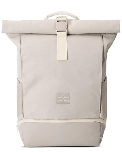 Image of Johnny Urban Roll Top Backpack Women & Men Sand - Allen Medium - Rucksack for School, University, Work - Laptop Compartment 16 - Water-Repellent