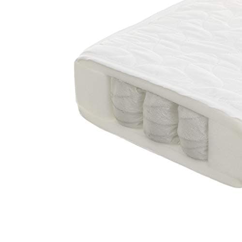 Image of Pocket Sprung Cot Mattress 120 x 60 cm – Hypoallergenic, Breathable & Waterproof Removable Cover – Firm Baby & Toddler Mattress for Standard Cot Bed