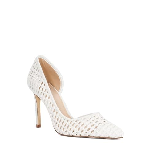 Image of Dune London Ladies CHICAGOS High Heel Courts Size UK 6 Heeled Shoes White