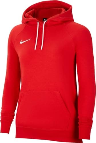Image of NIKE Womens Nk Flc Park20 Po Hoodie Sweatshirt, University Red/White/White, M EU