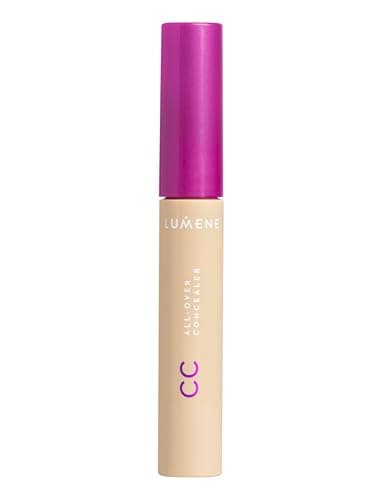 Image of LUMENE CC Color Correcting All-Over Concealer | Lightweight, Buildable Medium Coverage | Evens Tone & Brightens Complexion | Shade 0.5 Light | Vegan | 8.5 ml