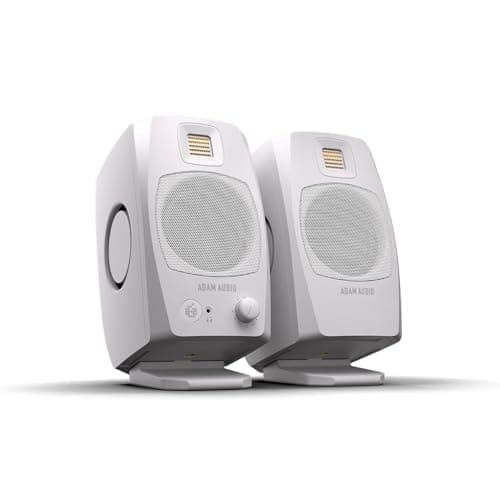 Image of ADAM Audio D3V Active Desktop Monitoring System with USB-C Connection (Pair, White)