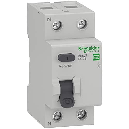 Image of Schneider Electric - Easy9, RCCB Residual Current Circuit Breaker, 2 Pole, Type A, 100A, 30mA, 230V, EZ9R46291