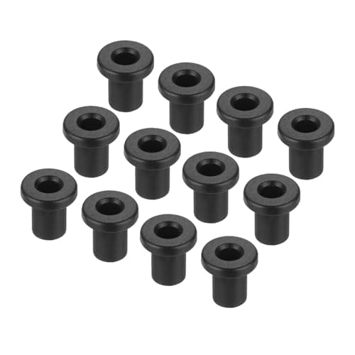 Image of sourcing map 15Pcs t Shape Rubber Grommet Mount Dia 5mm ID 3mm H 8mm Black Seal Protection Cable Grommets Flexible for Cable Pipe