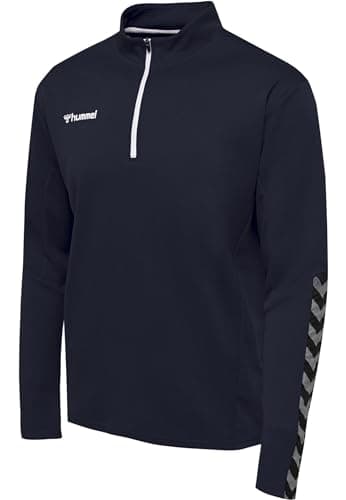 Image of hummel Mens Hlf Zip SweaterSht Marine S