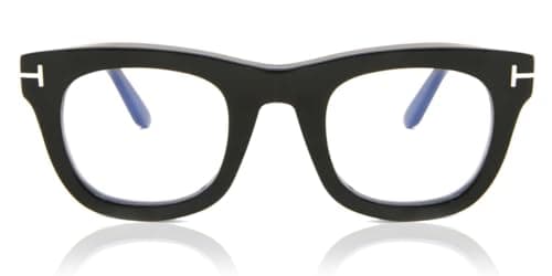 Image of Tom Ford FT5872-B BLUE BLOCK Shiny Black 48/25/140 men Eyewear Frame
