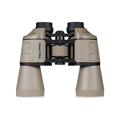 Image of Praktica Falcon 10x50mm Porro Prism Field Sand Binoculars - Fully Coated Lenses, Sturdy Construction, Aluminium Chassis, Sharp Clear Image, Bird Watching, Sailing, Hiking, Sightseeing, Astronomy