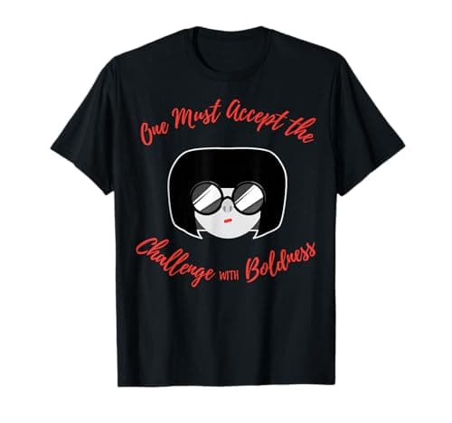 Image of Disney Pixar Incredibles 2 Edna Mode Accept The Challenge T-Shirt
