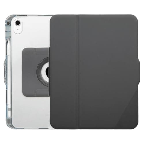Image of Targus VersaVu Clear Case for iPad 10.9" | 360° Rotating Stand, Slim Transparent Protective Case, Scratch-Resistant, Travel & Everyday Use, Lightweight & Durable