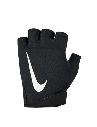 Image of Nike Men's Gym Essential Fitness Gloves 2.0 Gym Training Grip Gloves Workout Strength Training, Black/Black/White, M