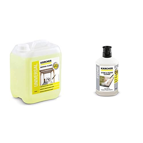 Image of Kärcher 5 L Canister Pressure Washer Detergent, Universal Cleaner & 62957650 3-in-1 Stone Plug and Clean - Black