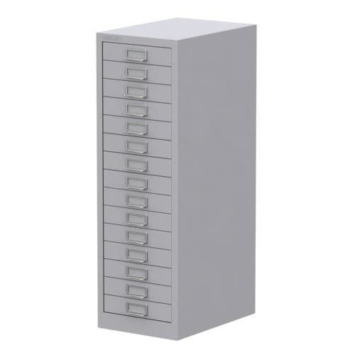 Image of Bisley 15 Drawer Cabinet Grey