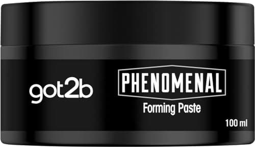 Image of got2b Phenomenal Forming Paste Hold 3 (100 ml), Hair Wax for Men Gives a Phenomenal Barbershop Style, Styling Gel for Strong Hold & Natural Shine