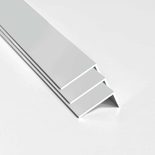 Image of nielsen Aluminium L-Shaped Angle Profile - Pack of 3 -Matt Anodized, 2000x30x15 mm, 2mm Thick, 2m Length – Corner Trim, Edge Protection, Decorative Finishing