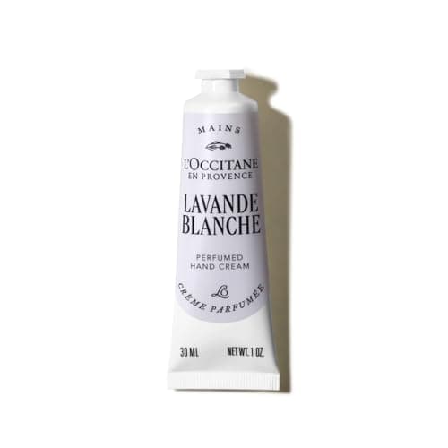 Image of L'OCCITANE - Lavande Blanche (White Lavender) Hand Cream - 30 ml - Light texture and delicate fragrance - Made in France